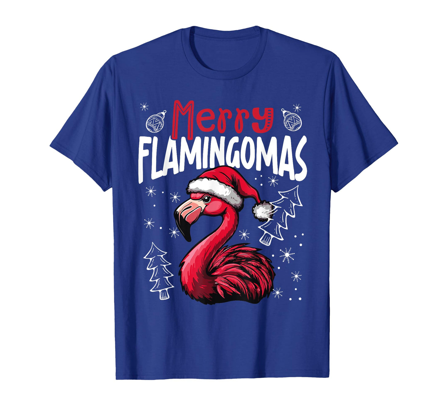 Merry Flamingomas Funny Christmas Flamingo T-Shirt