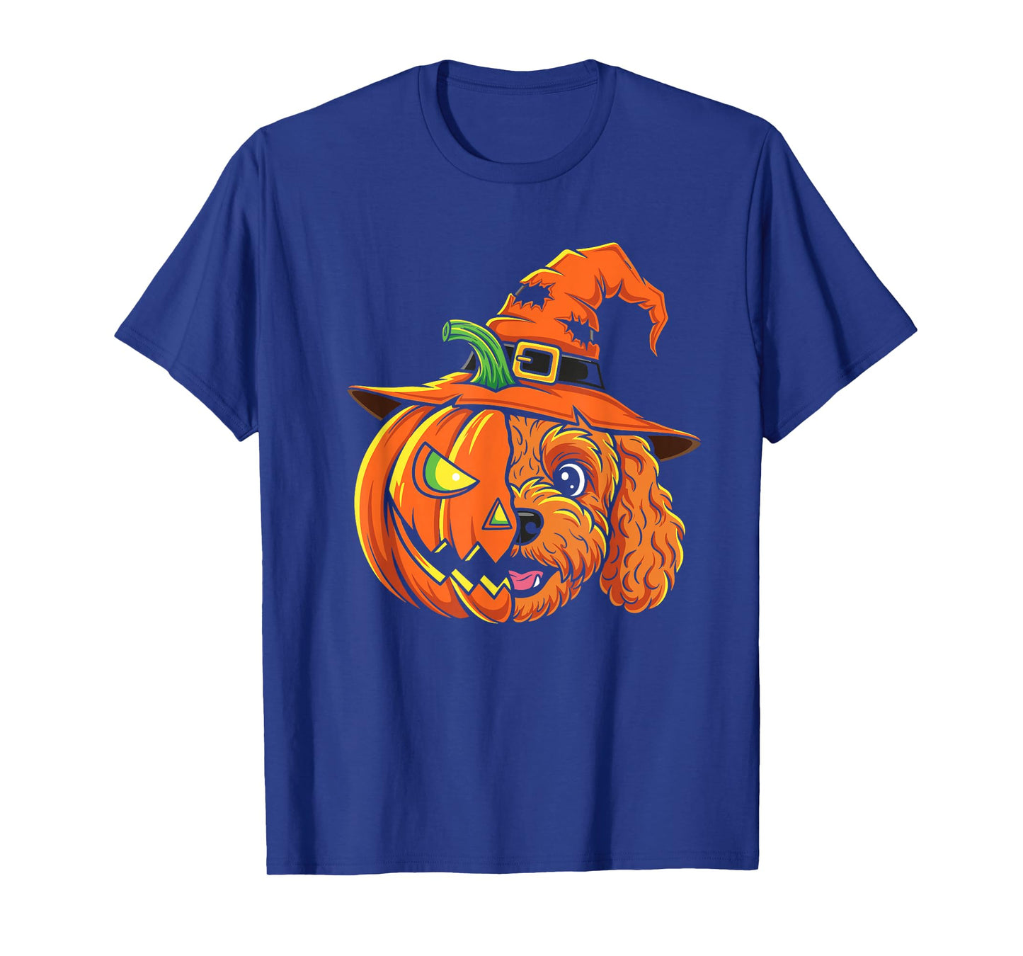 Cockapoo Pumpkin Jack O Lantern Halloween Kids Mens Womens T-Shirt
