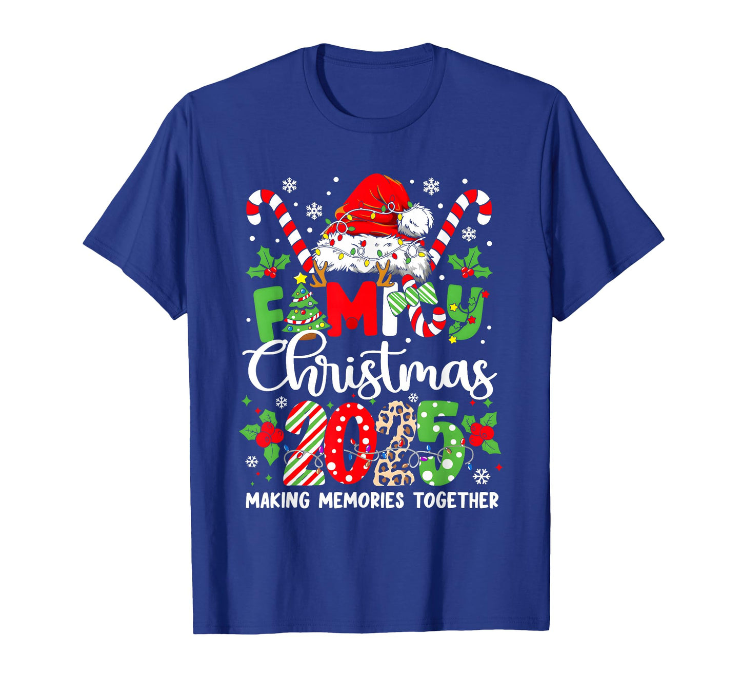 Family Christmas 2025 Matching Outfit Xmas Squad Santa T-Shirt