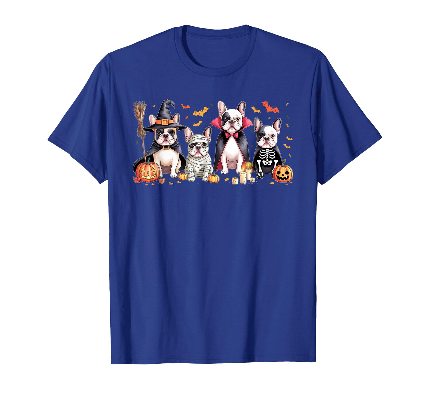 Funny French Bulldog Halloween Party Dogs Trick or Treat T-Shirt