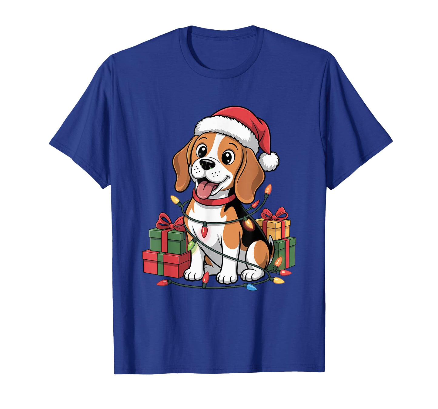 Cute Beagle Christmas Xmas Design Funny Dog Lover Holiday T-Shirt