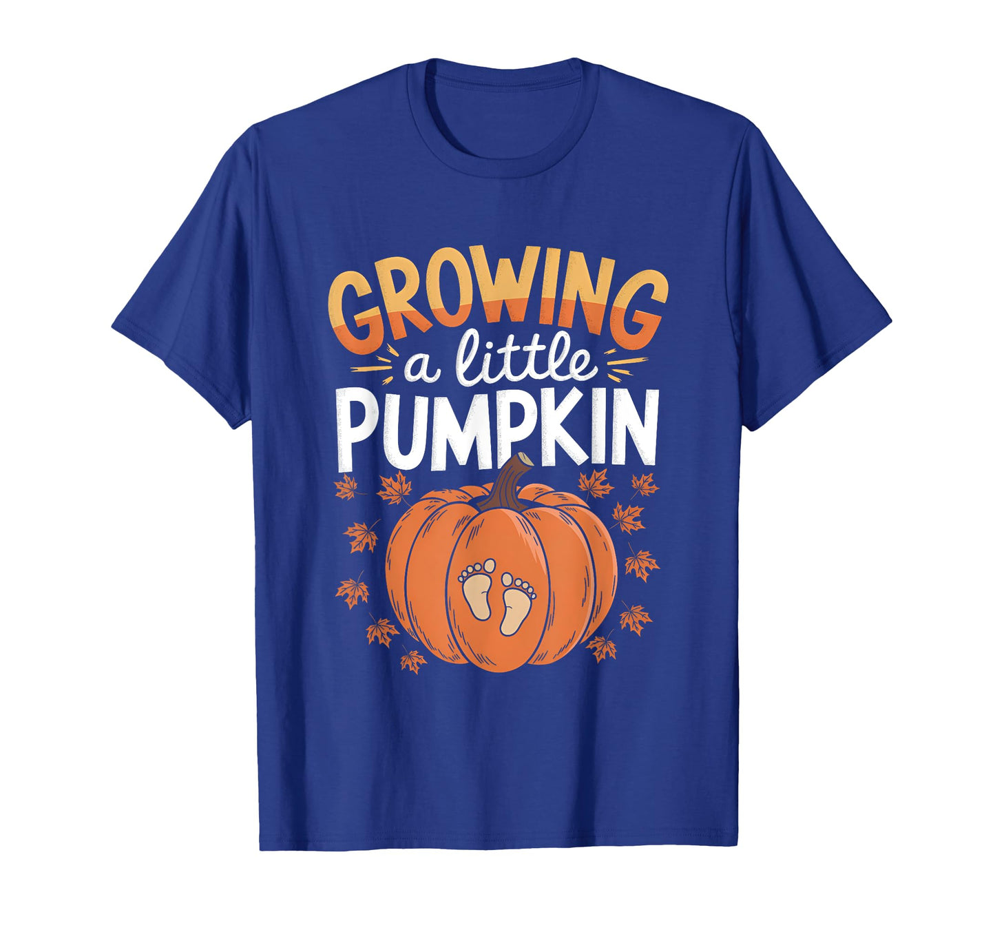 Retro Growing A-Little Pumpkin Shirt Thanksgiving Pregnancy T-Shirt