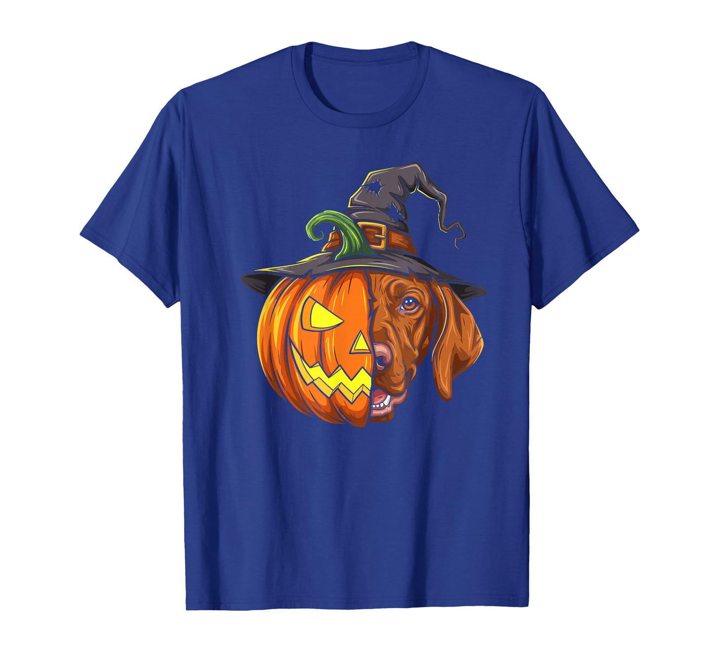Vizsla Pumpkin Jack O Lantern Halloween Kids Mens Womens T-Shirt
