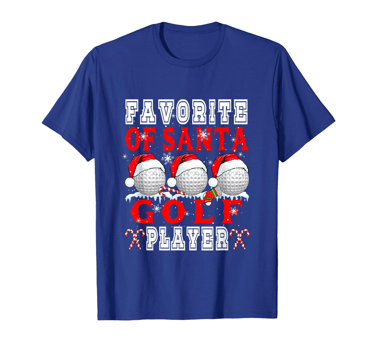 Favorite of Xmas Santa Funny Golf Player Matching Team T-Shirt