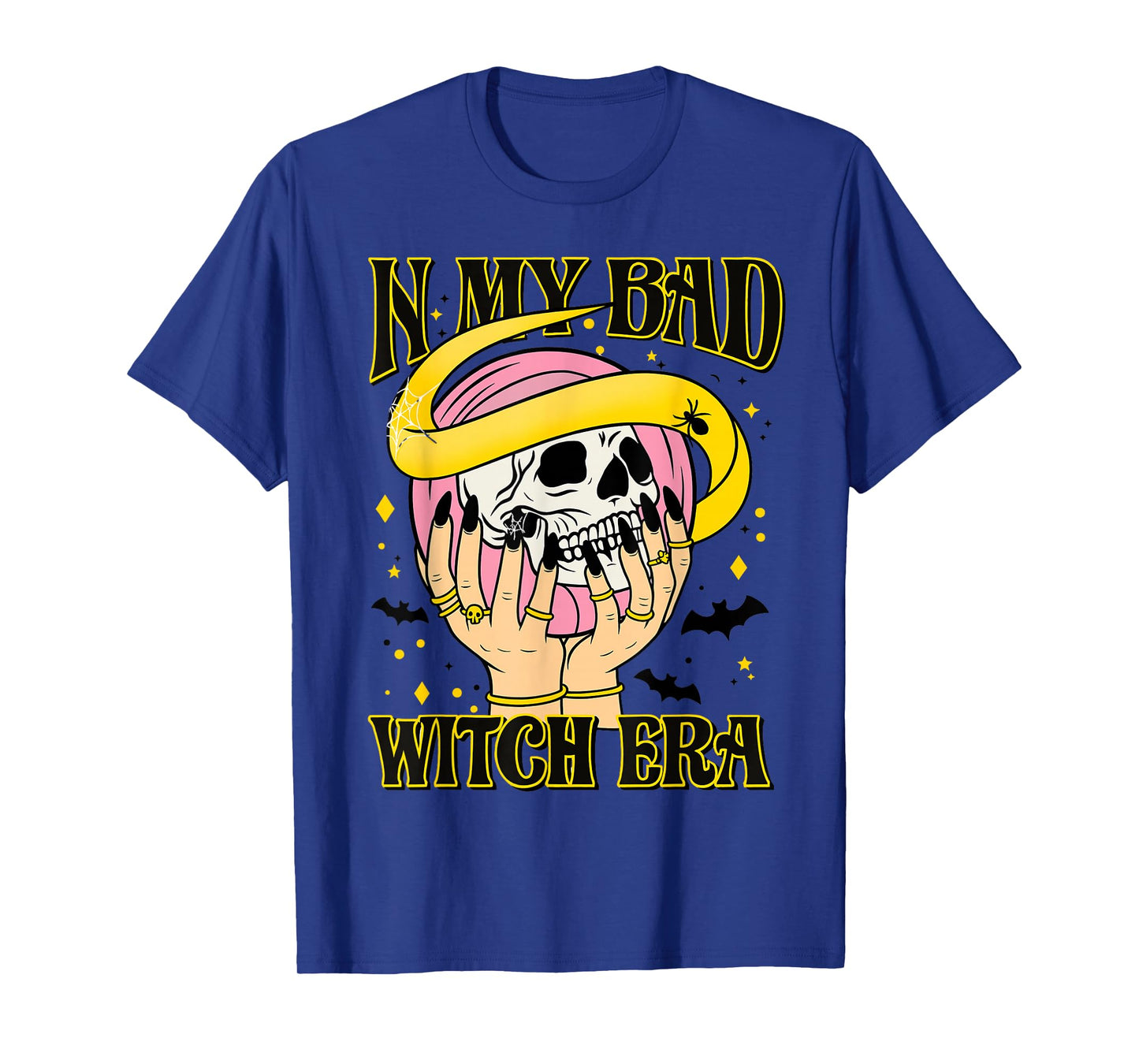 in My Bad Witch Era Skull Snake Gothic Aesthetic Halloween T-Shirt