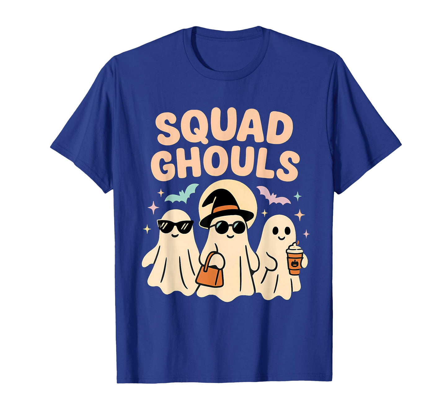 Funny Witch Squad Cute Ghosts Halloween Spooky Hat Tee T-Shirt