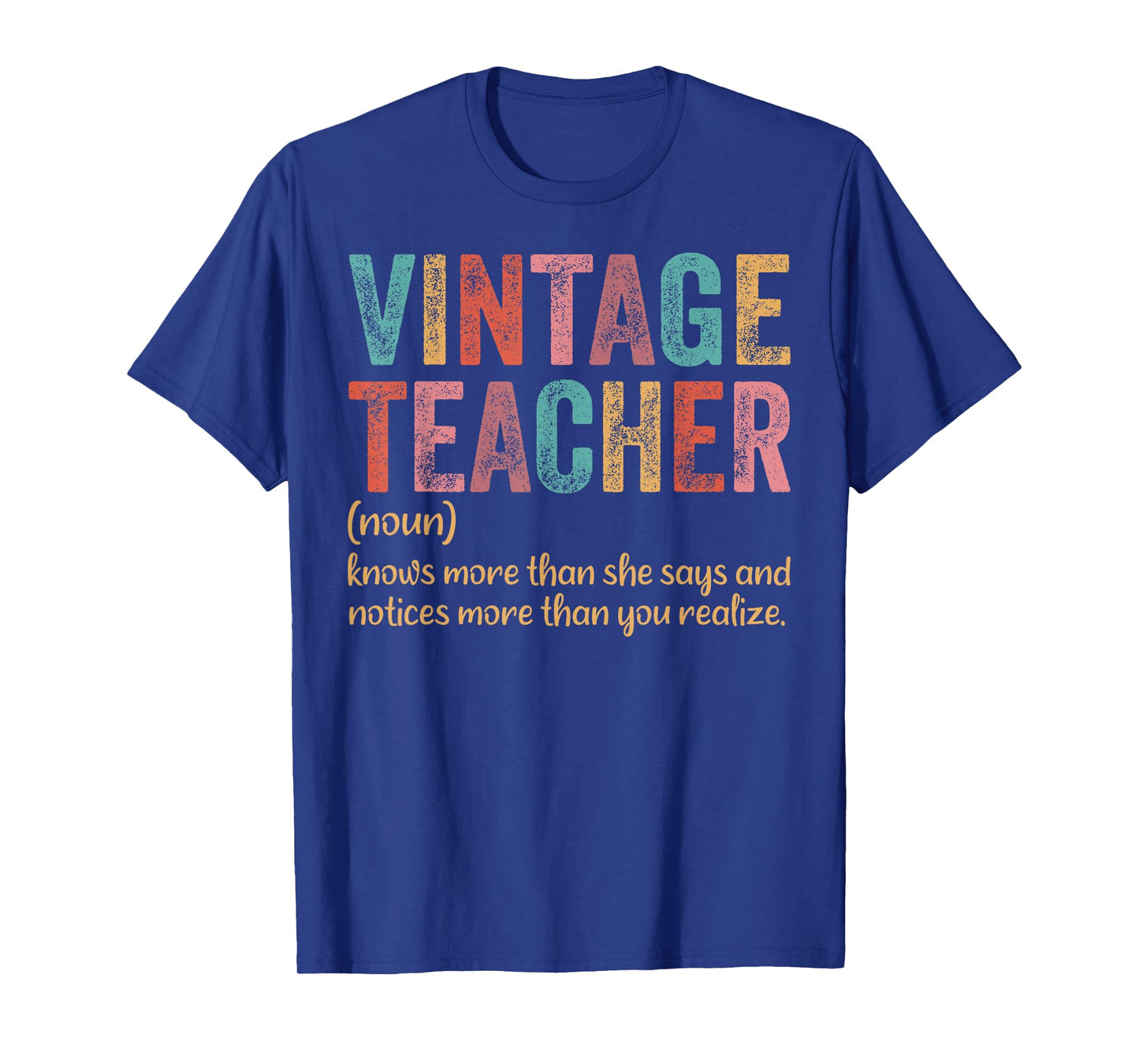 Vintage Teacher Knows More Than She Says Outfit Definition T-Shirt