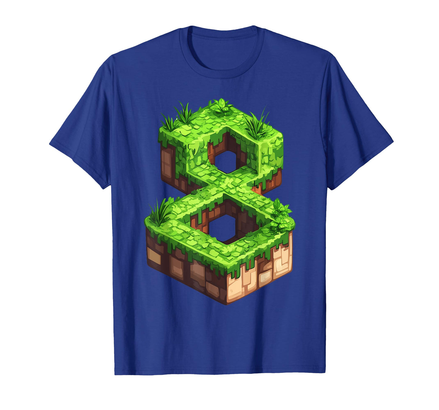 Fun 8th Birthday Number 8 Video Gamer Pixel Themed Bday Boys T-Shirt
