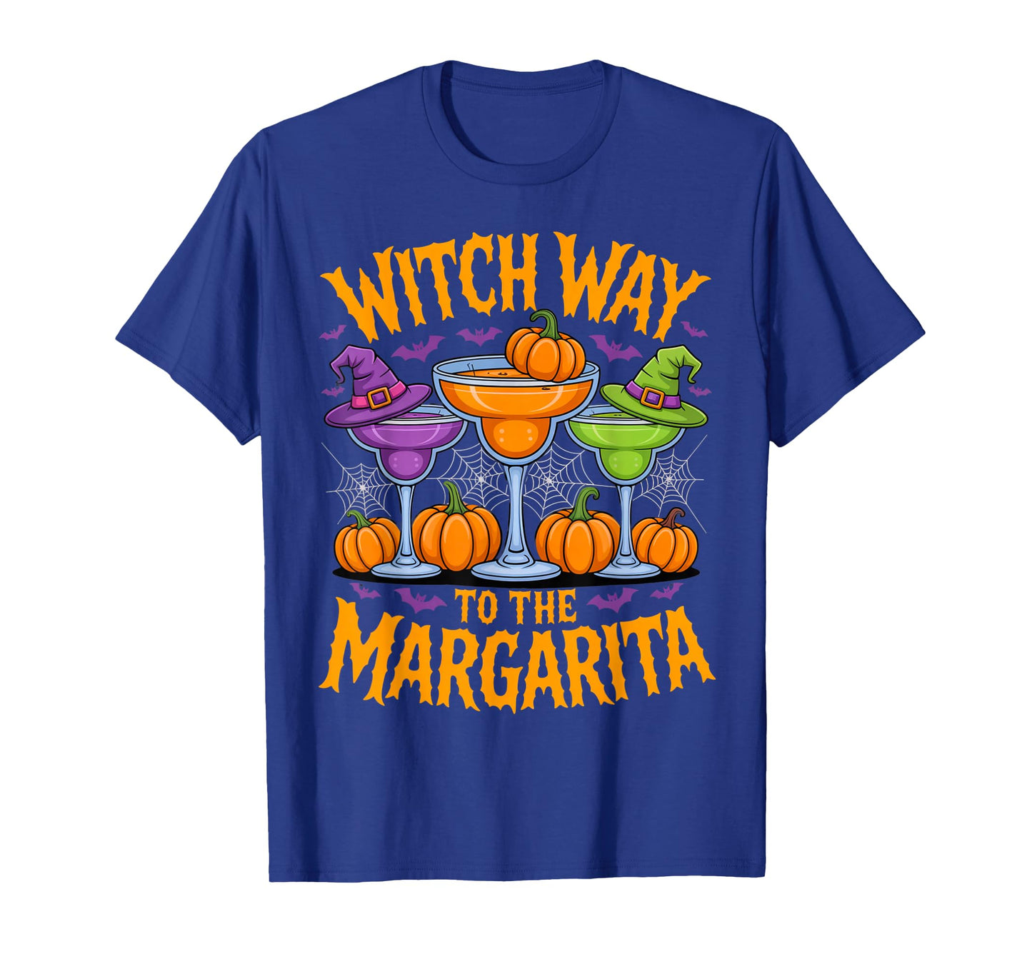 Witch Way to The Margarita Funny Halloween Cocktail Party T-Shirt