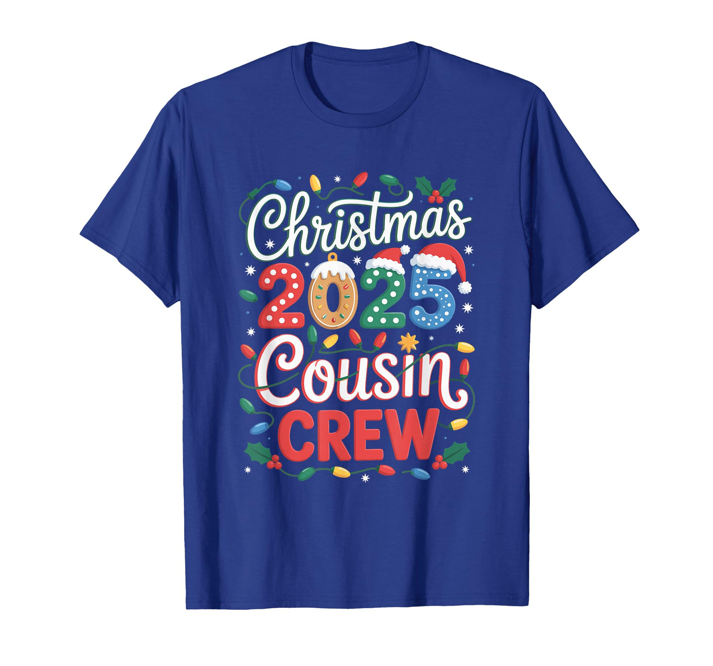 Cousin Crew Christmas 2025 Family Matching Xmas T-Shirt