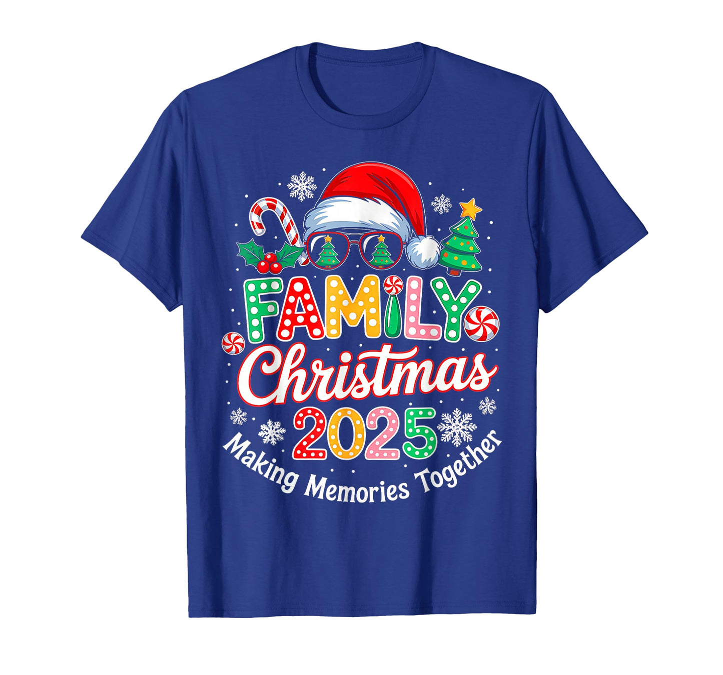 Family Christmas 2025 Matching Outfit Xmas Squad Santa T-Shirt