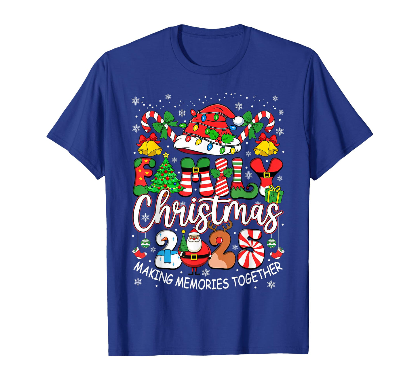 Family Christmas 2025 Matching Outfit Xmas Squad Santa Group T-Shirt