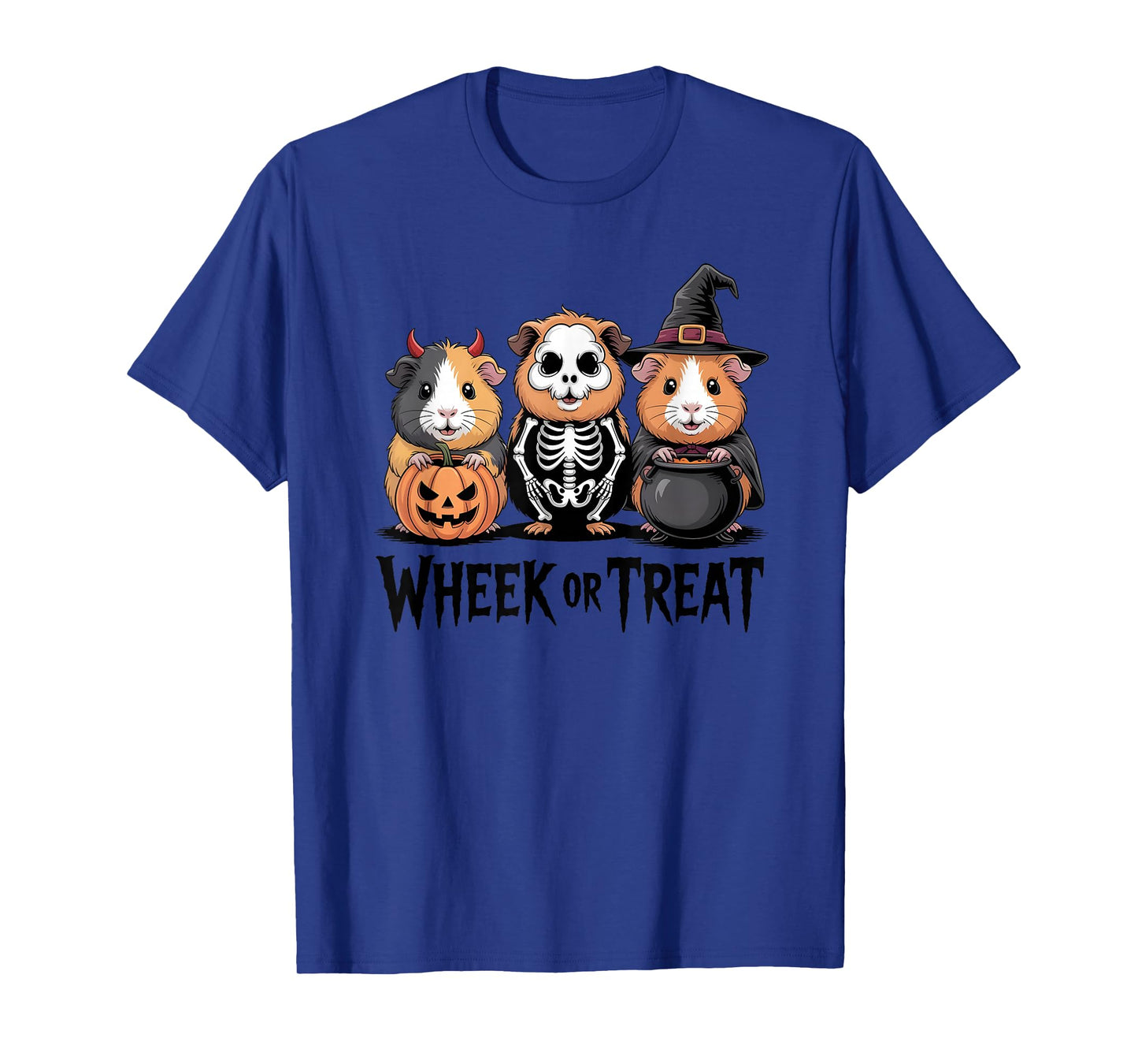 Vintage Halloween Guinea Pigs Wheek or Treat Spooky T-Shirt