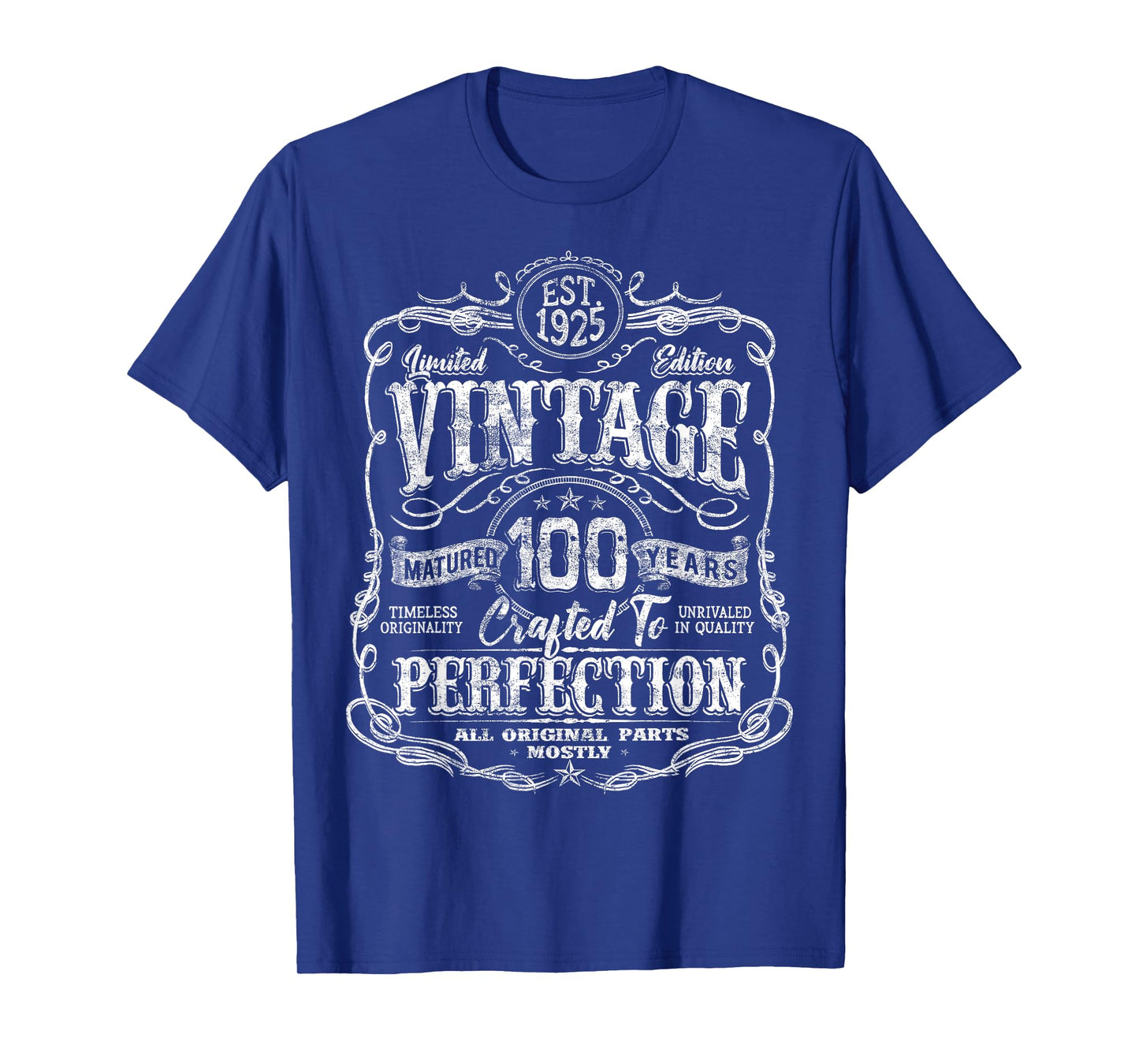 Vintage 1925 Limited Edition 100 year old 100th Birthday T-Shirt