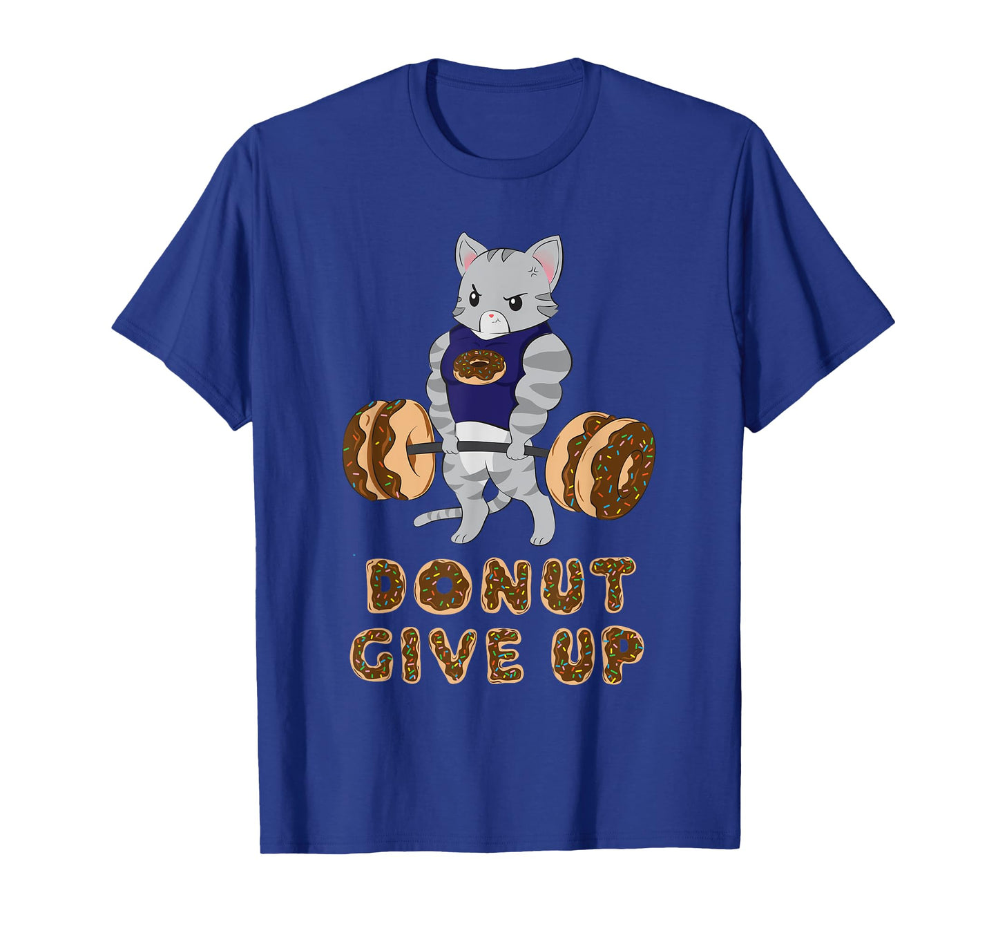 Cat Deadlift Powerlifting Donut Gym T-Shirt Men Women Girls Kids T-Shirt