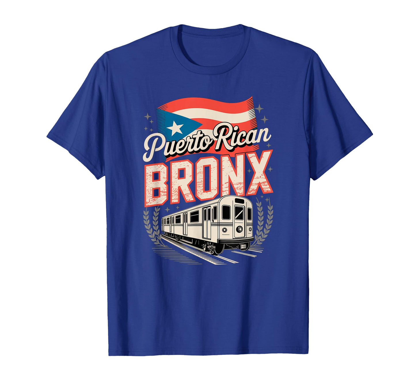 Bronx Puerto Rican Heritage Subway Train Vintage Urban Pride T-Shirt