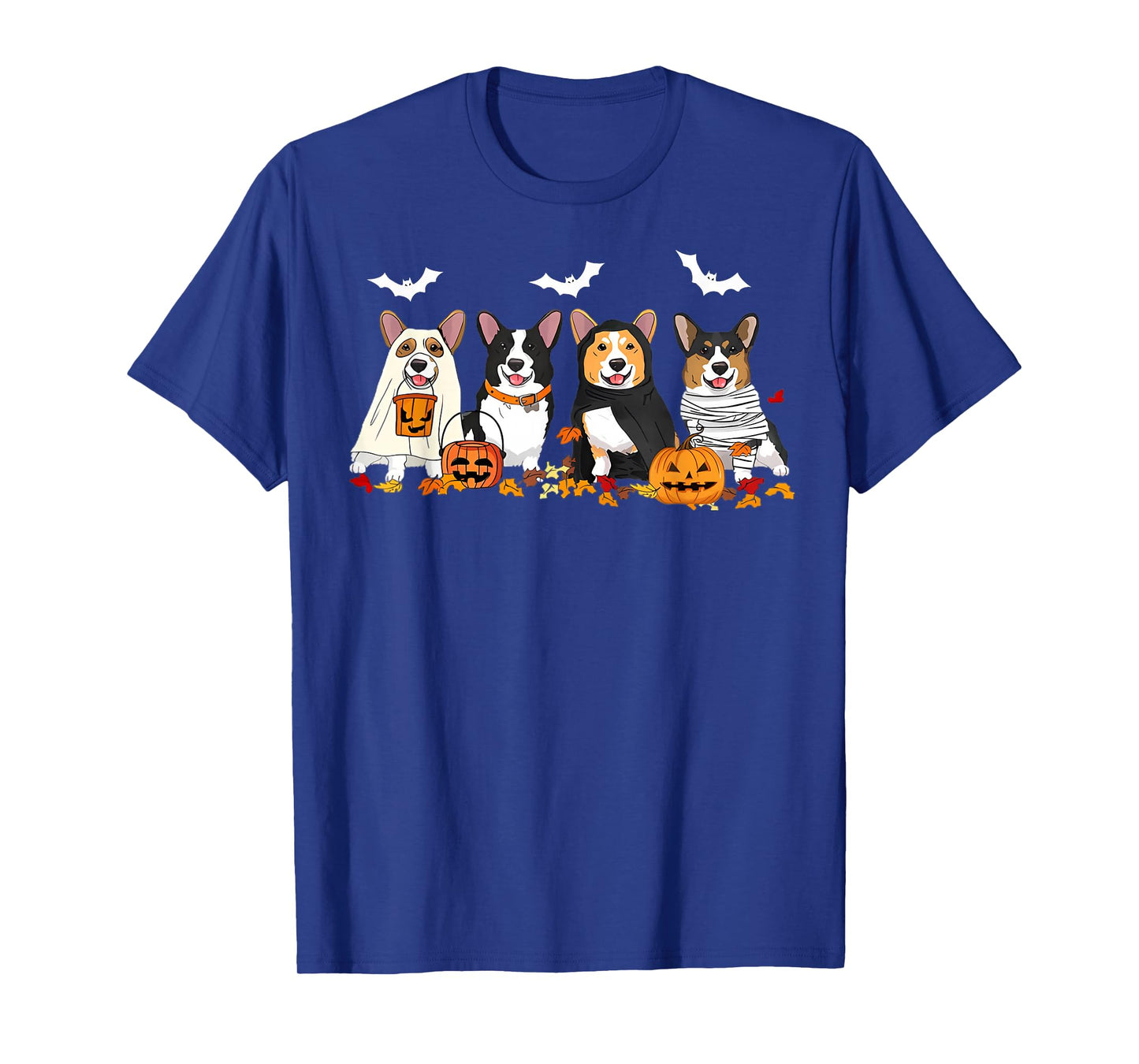 Cute Corgi Dogs Ghost Mummy Witch Spooky Halloween Boo T-Shirt