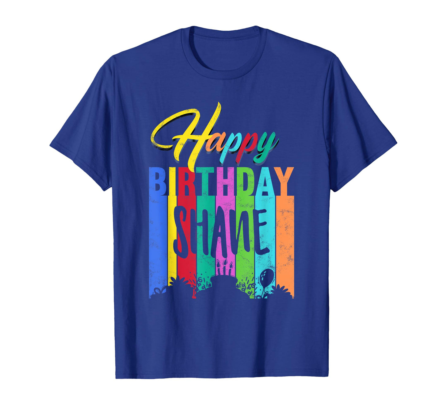 Happy Birthday Shane Personalized Name Gift Custom B-day T-Shirt