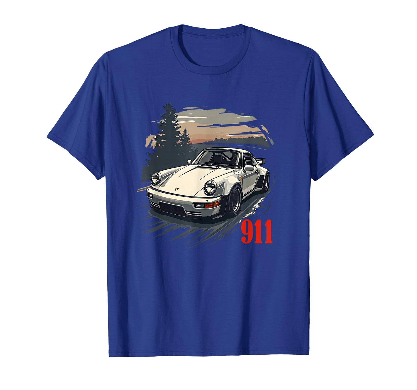 911 Retro Auto Classic GT 964 Race Cars GT3 RS 997 T-Shirt - Unisex Adults & Kids - Black - Small - Short Sleeve - Cotton Polyester Blend - Car-Themed Cartoon - T-Shirt