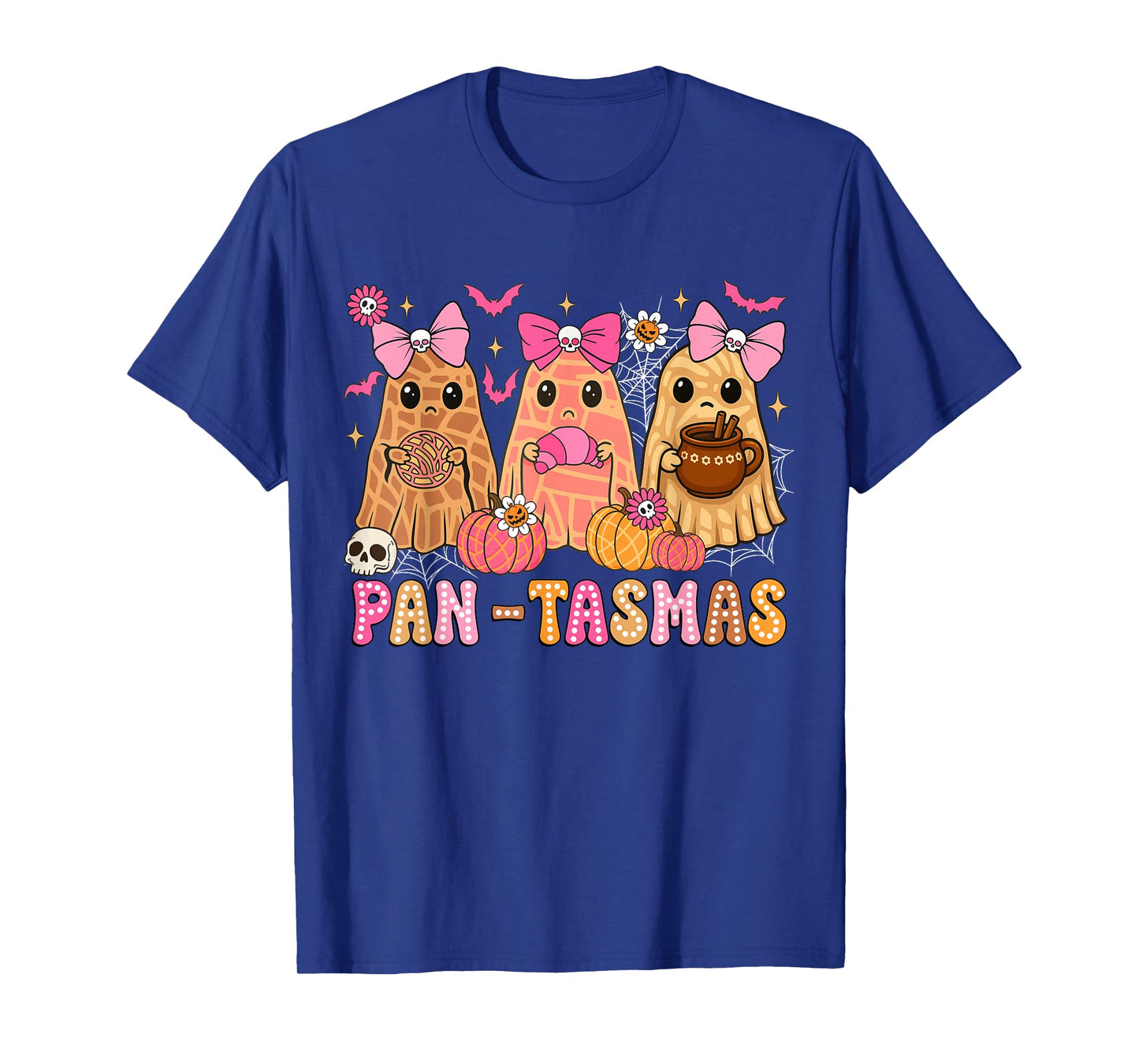 Funny Pantasmas Ghost Pan Dulce Halloween Mexican Conchas T-Shirt