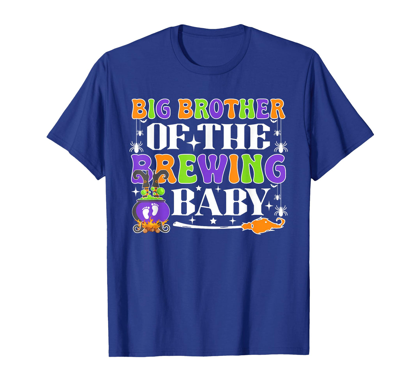 Big Brother of The Brewing Baby Halloween Witch Baby Shower T-Shirt