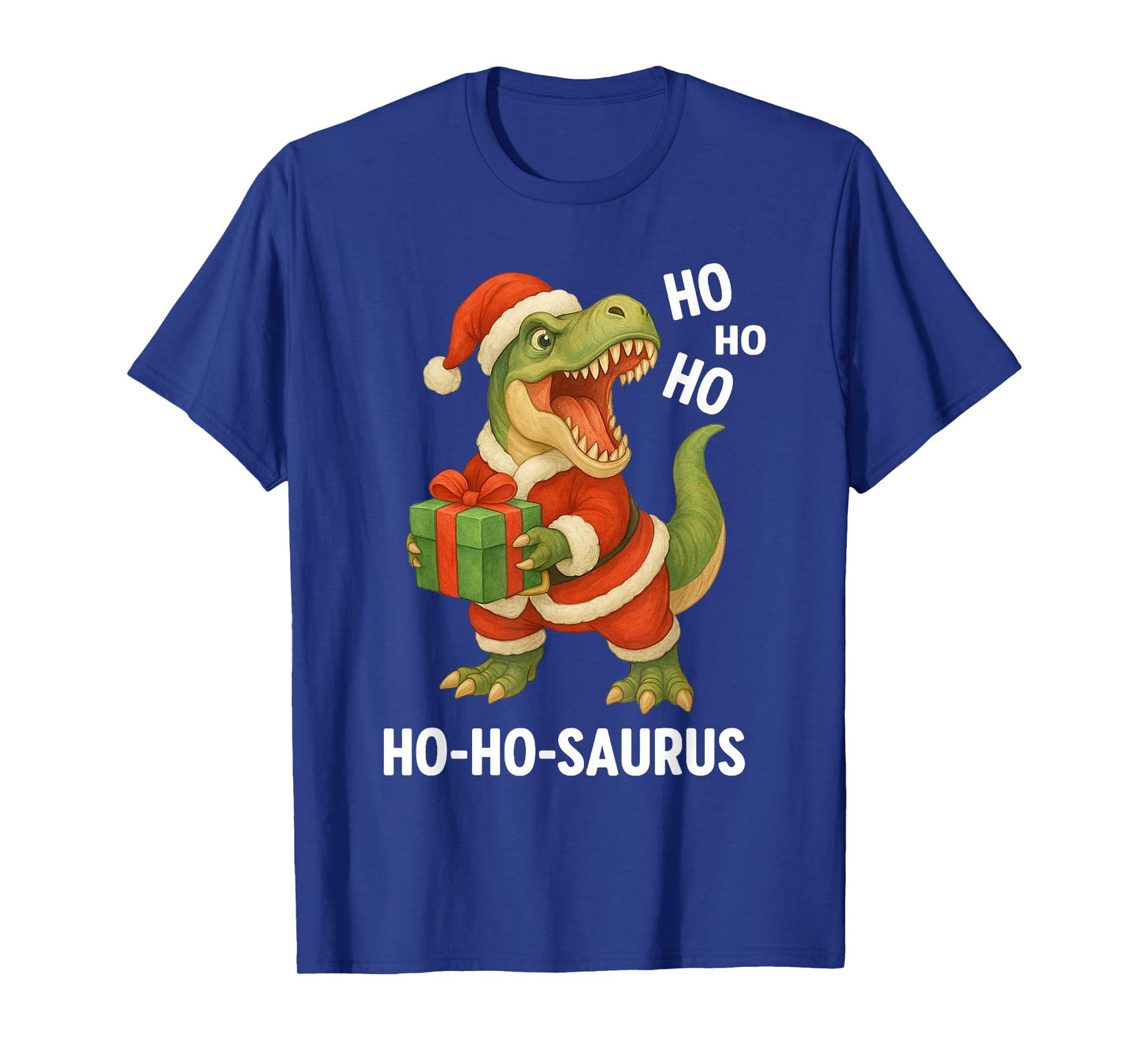 Santa Rex Kid Christmas Dinosaur T-Rex for Boys Ho-Ho-Saurus T-Shirt