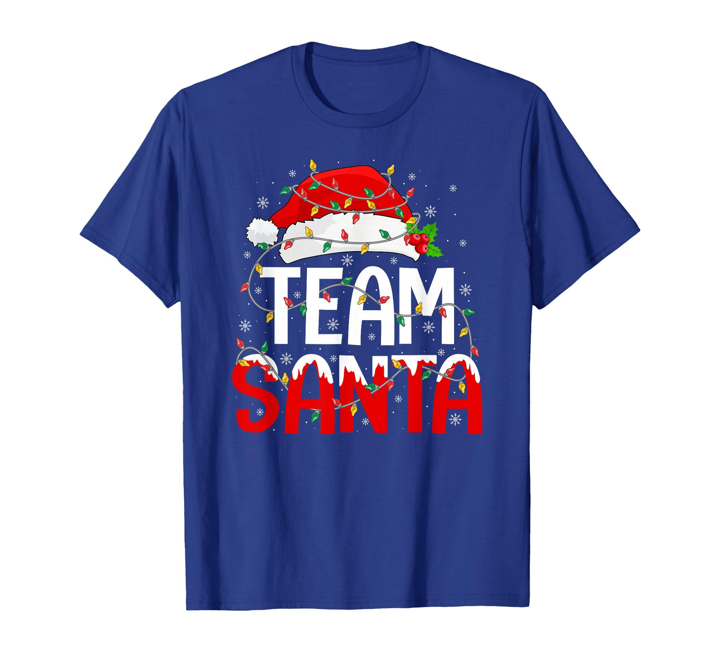 Team Santa Christmas Pajamas Matching Family Squad Xmas T-Shirt