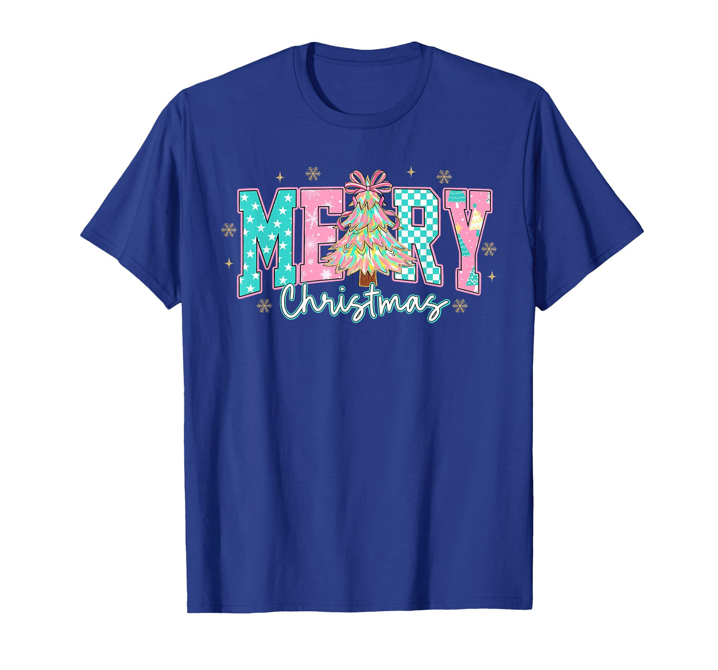Merry Christmas Coquette Bow Xmas Tree Pajamas Holiday Funny T-Shirt