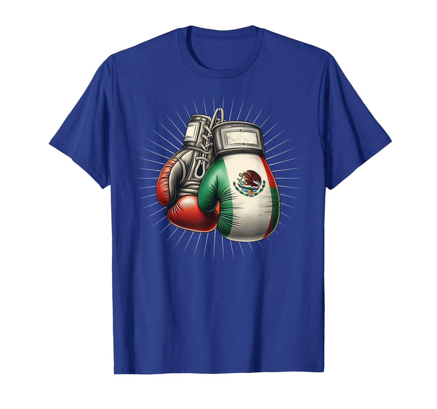 Mexican Vintage Style Boxing flag Mexico Boxing gloves Great T-Shirt