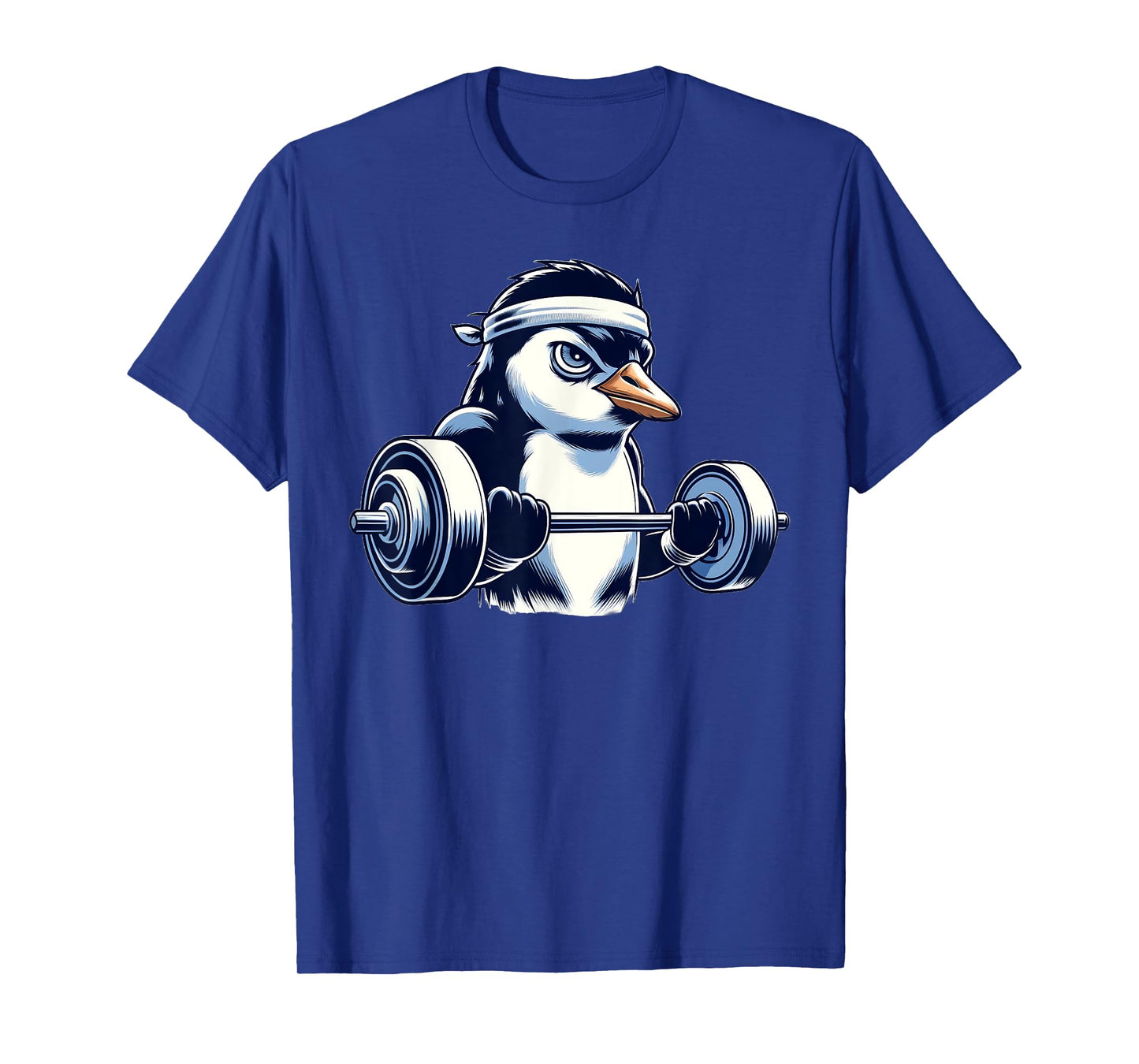 Penguin Powerlifting Weightlifting Gym Workout T-Shirt