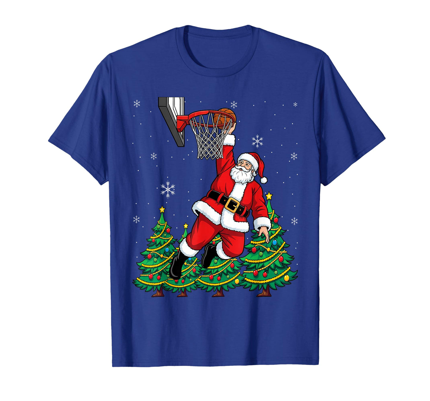 Basketball Christmas Santa Players Coach T-Shirt
