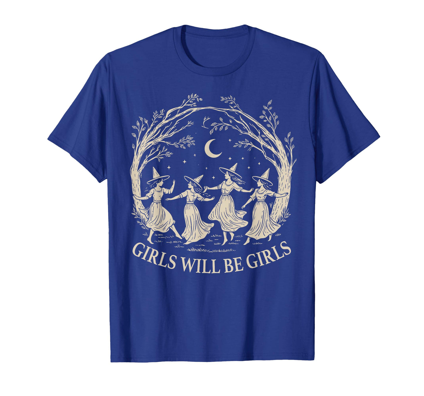 Halloween Spooky Witch Girl Will Be Girls Feminist Women T-Shirt