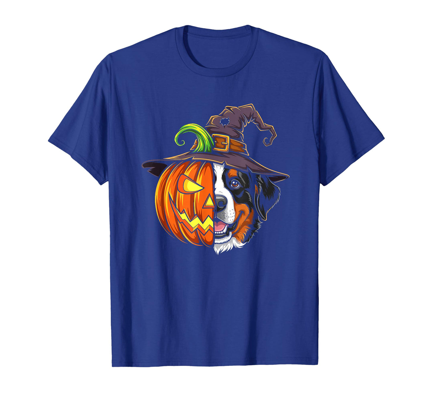 Bernese Moutain Pumpkin Jack O Lantern Halloween Kids Mens T-Shirt