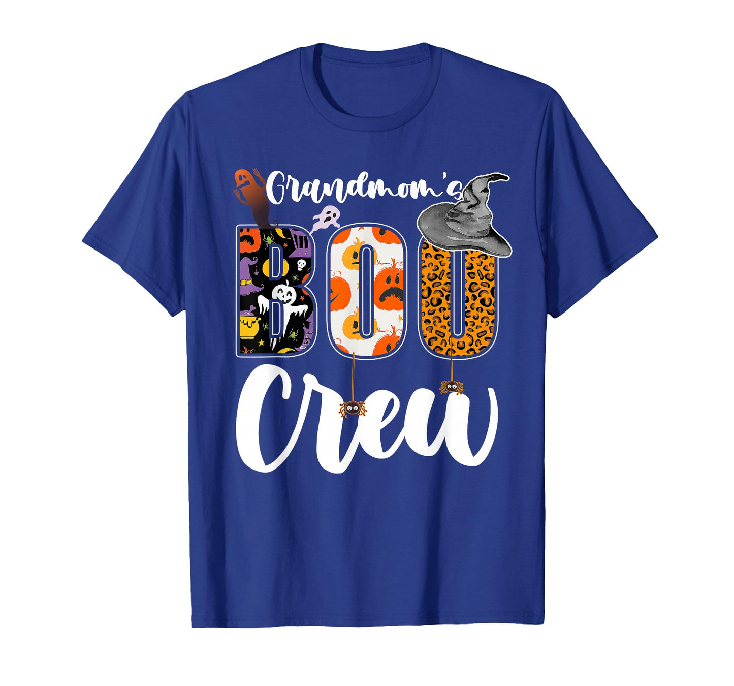 Grandmom's Boo Crew Halloween Grandma Grandkids Matching T-Shirt