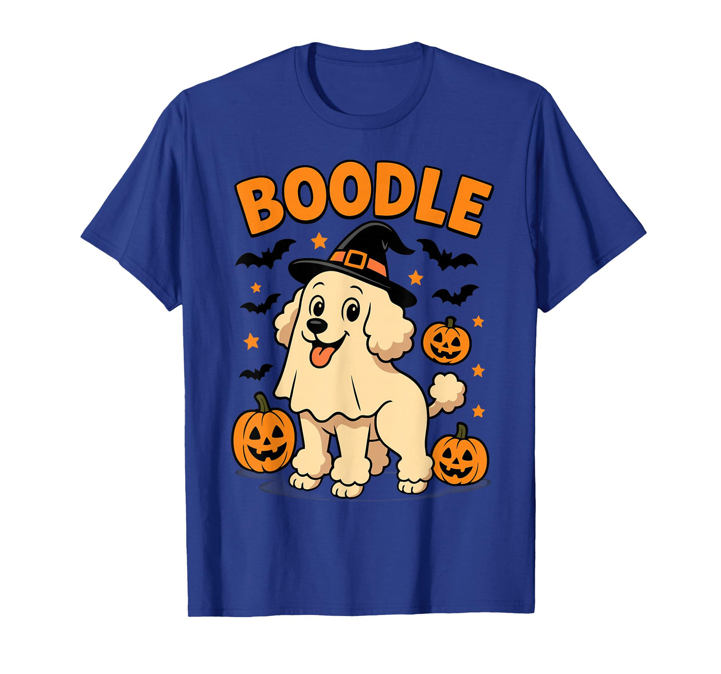 Funny Fall Poodle Dog Owner Halloween Fun Design T-Shirt