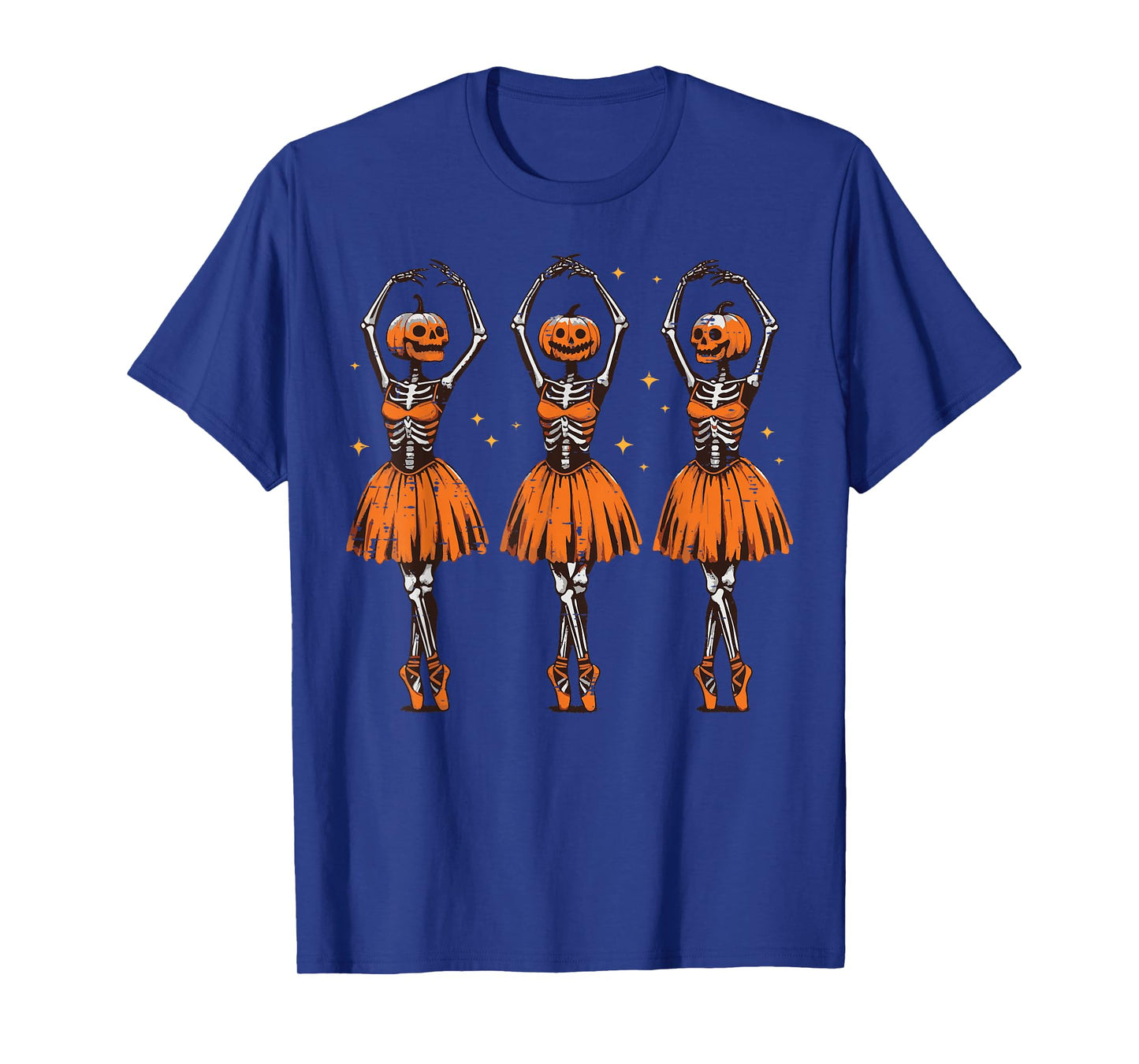 Halloween Ballerina Pumpkins Ballet Costume Girls Kids Women T-Shirt