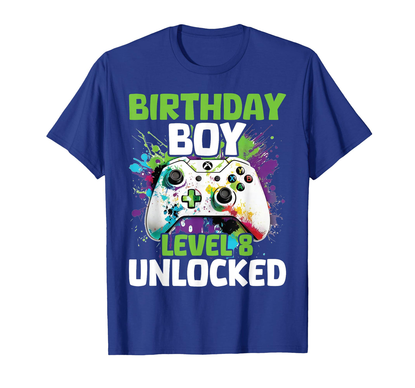 Level 8 Unlocked Video Game 8th Birthday Gamer Gift Boys T-Shirt