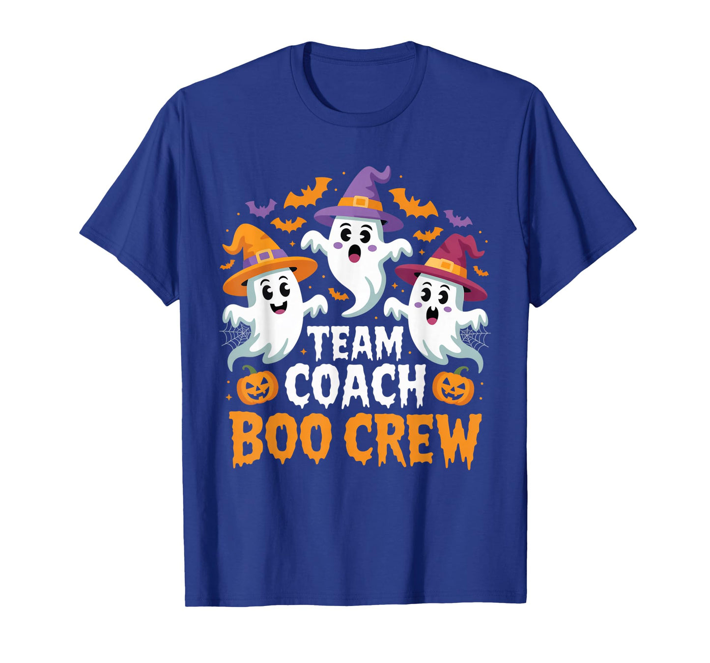 Team Coach Boo Crew Funny Ghost Halloween for Sports Staff T-Shirt