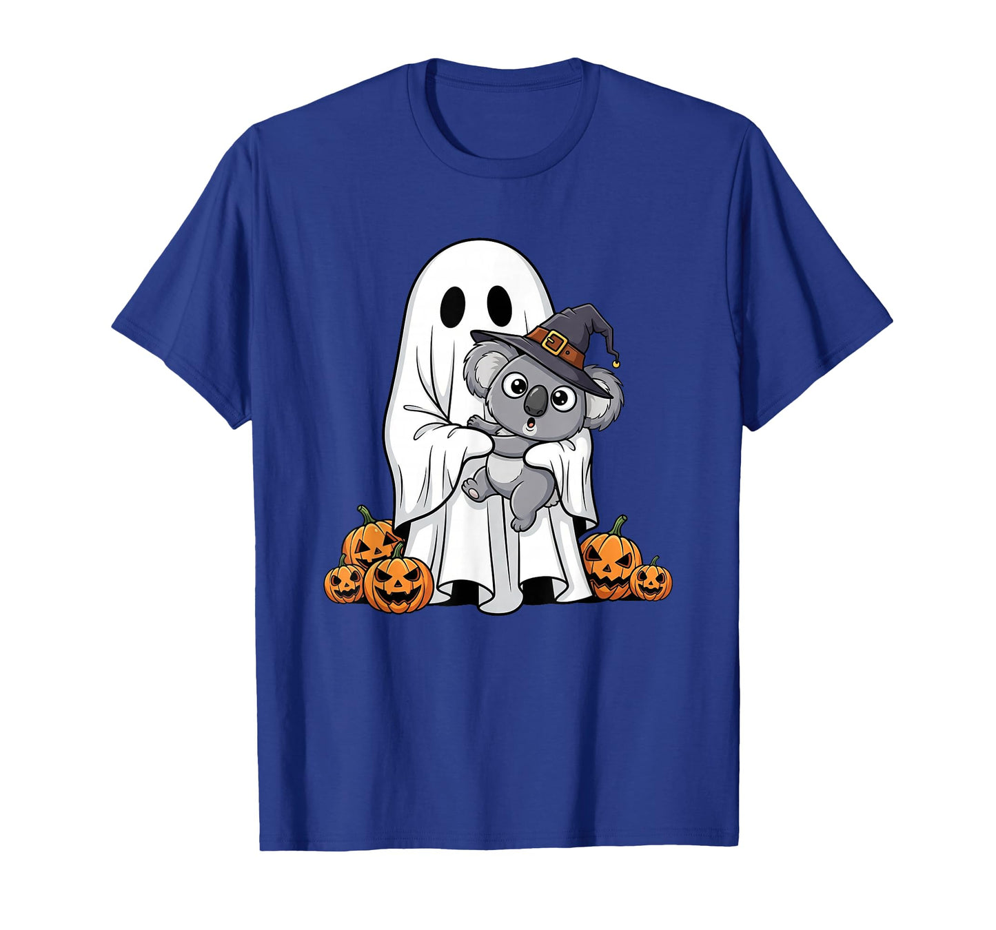 Funny Ghost Koala Pumpkin Halloween Kids Mens Womens T-Shirt