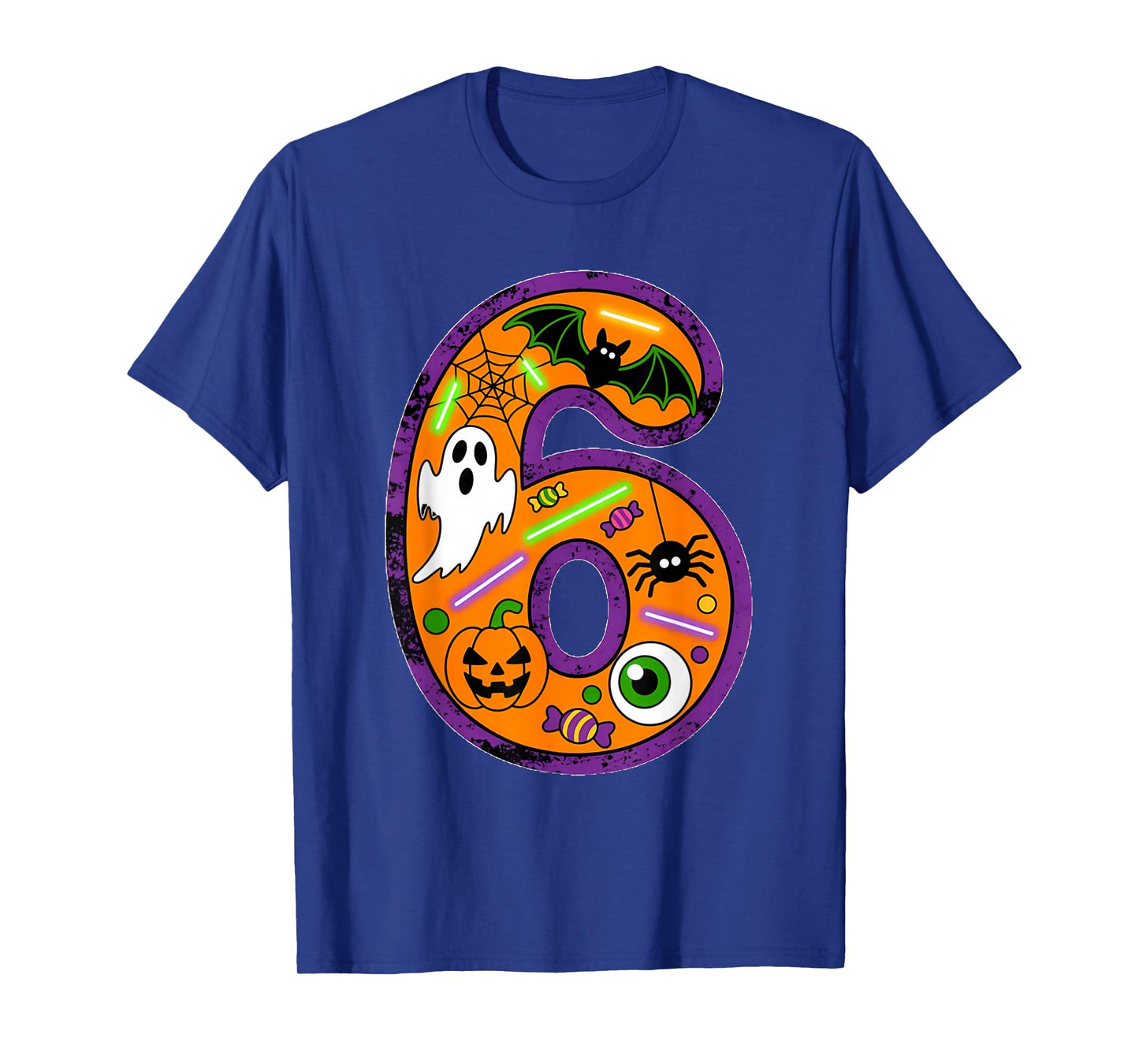 Bruh It's My 6th Birthday Halloween 6 Year Old Ghost Funny T-Shirt