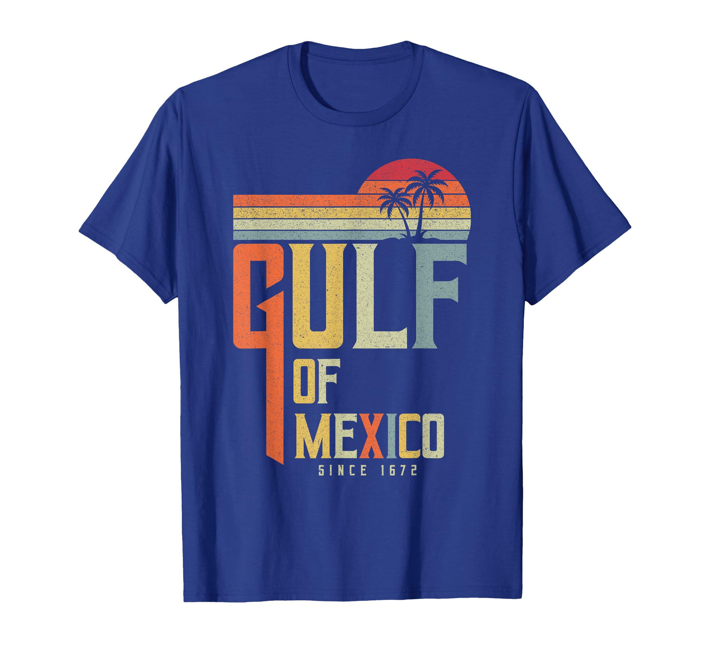 Gulf of Mexico Retro Vintage Beach Design T-Shirt