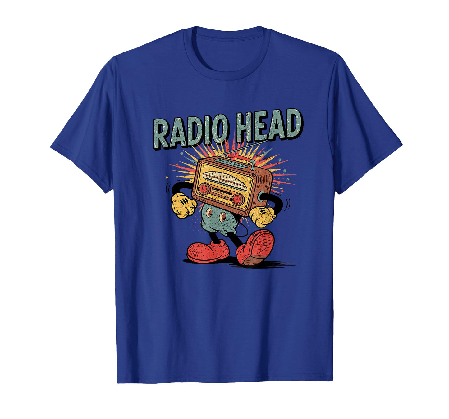 Radio Head Funny Retro Vintage Cartoon Style T-Shirt