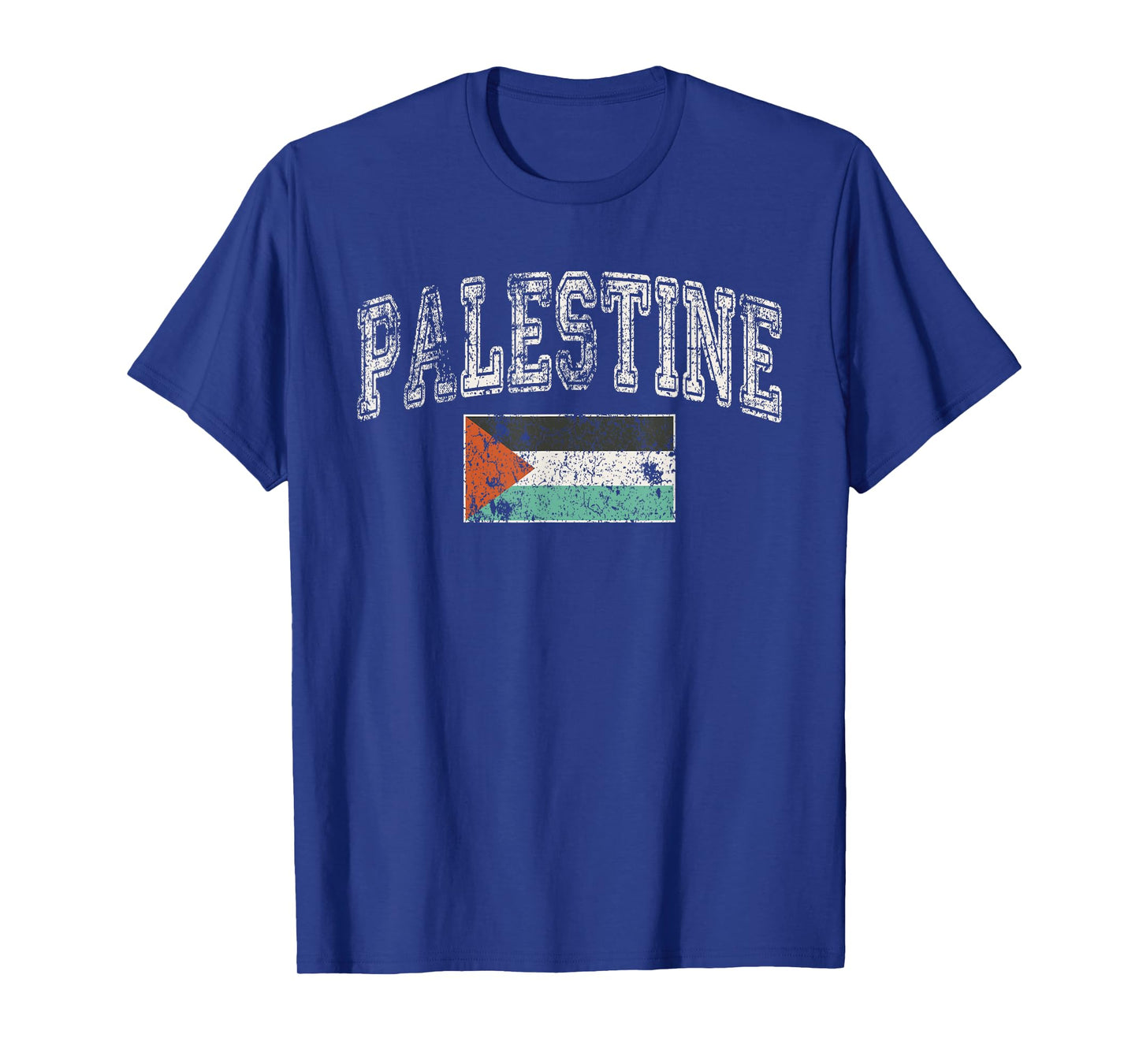 Vintage Retro Faded Palestine Flag Palestinian Pride T-Shirt
