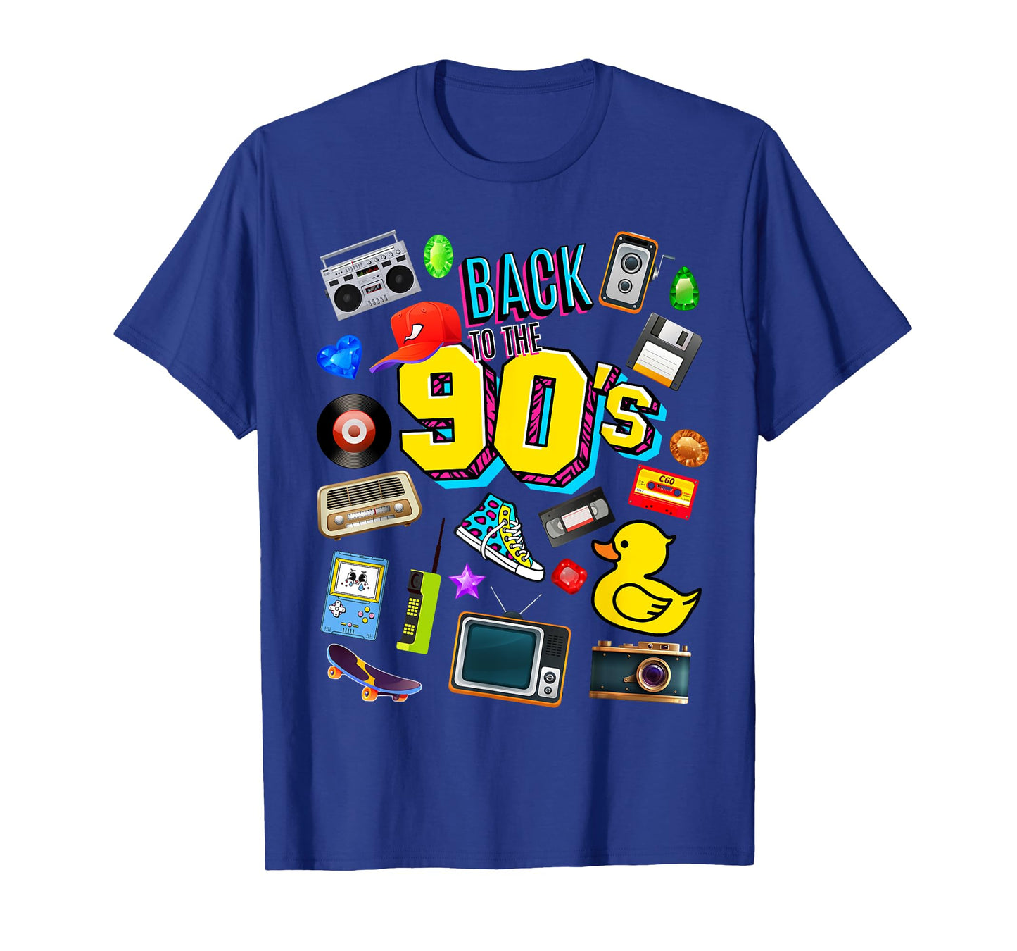 Men's Women's Kids Vintage Retro Back To 90's Graphic Design T-Shirt