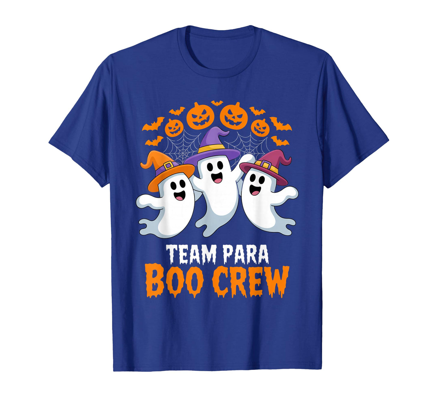 Team para Boo Crew Ghost Halloween Outfit School Staff Aides T-Shirt
