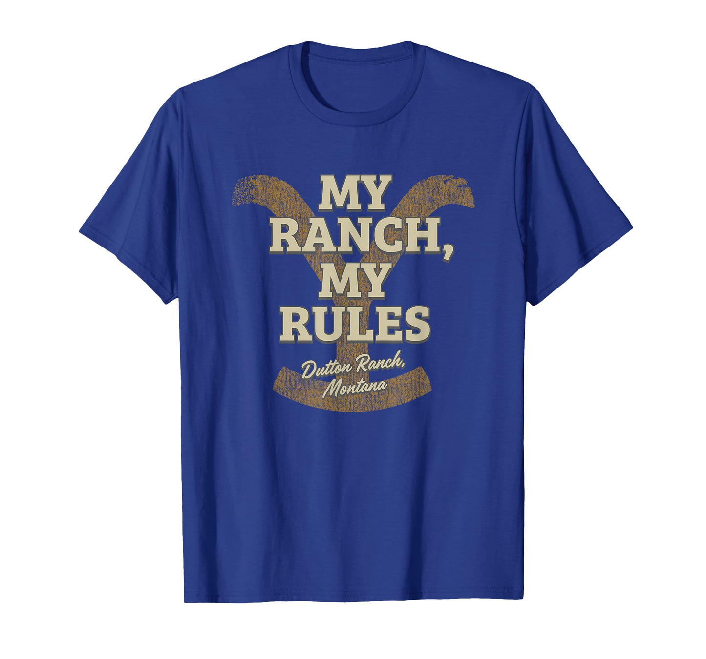 Yellowstone My Ranch My Rules Dutton Ranch Big Chest Logo T-Shirt