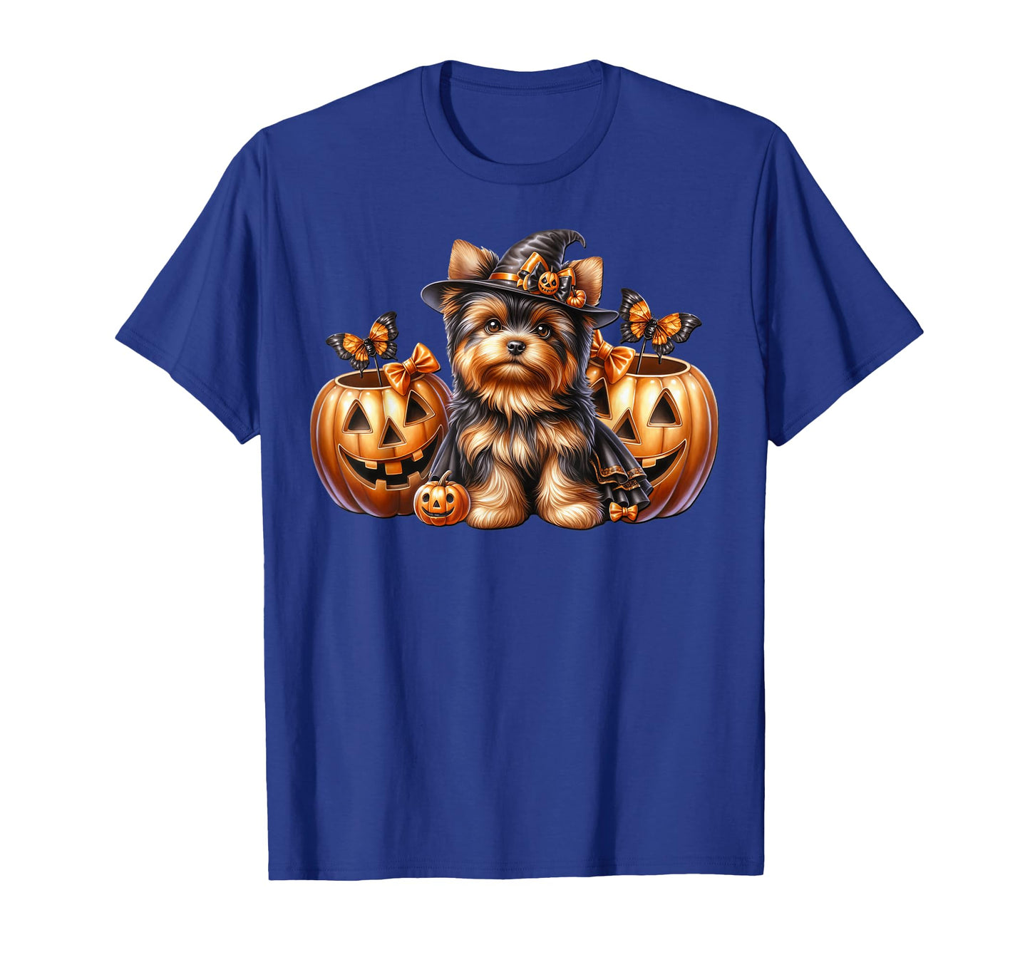 Yorkshire Terrier Halloween Decor for Women Yorkie Grandma T-Shirt