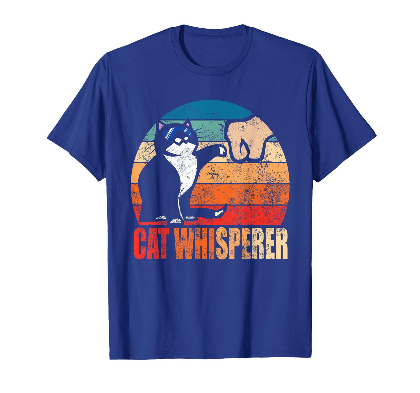 Funny Retro Best Cat Whisperer with Fist Bump Gift Men Women T-Shirt