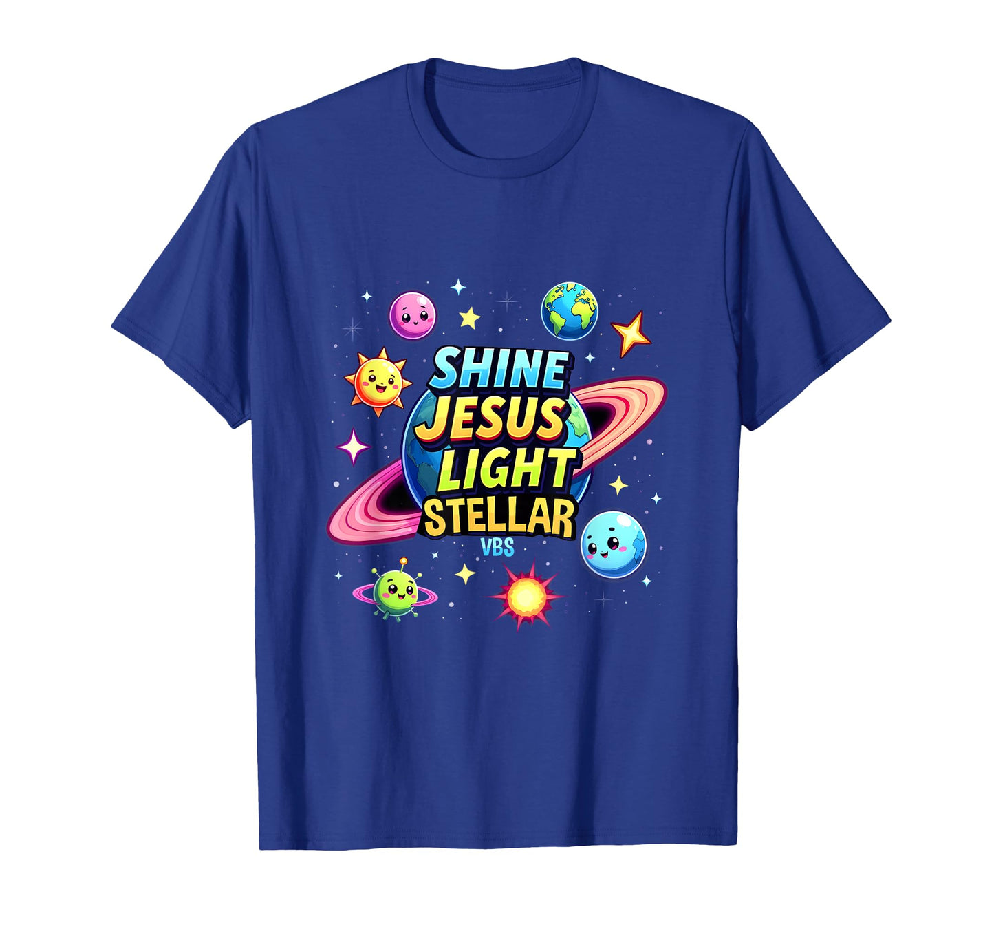 Stellar Space VBS 2025 School Camp Christian T-Shirt