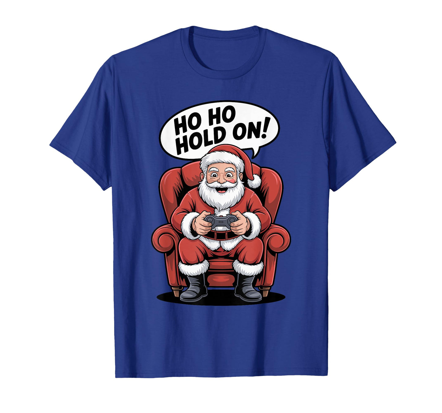 Santa Gaming Christmas Funny Video Gamer Xmas Holiday T-Shirt
